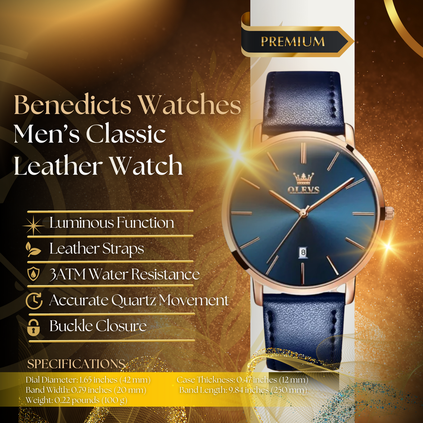Classic Leather Band Watch