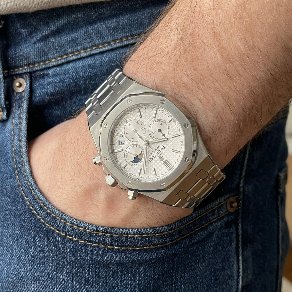 Casual Motorhead Vortex Watch for Men – Midnight Black Edition