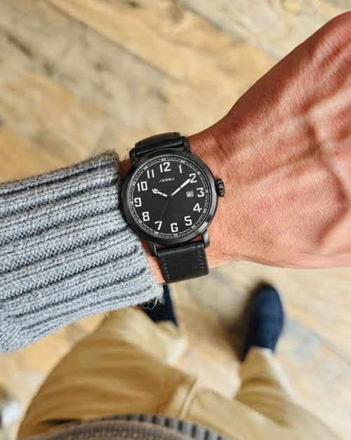 Customer photo of Benedicts Felix – Men's Minimalist Leather Watch