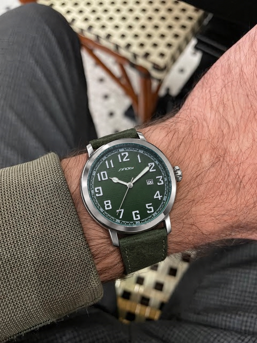Customer photo of Benedicts Felix – Men's Minimalist Leather Watch