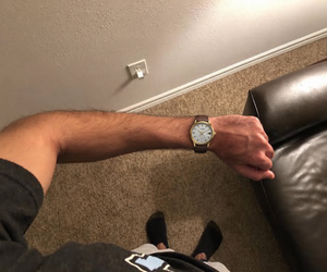 Customer photo of Benedicts Laurent – Men's Gold Business Watch
