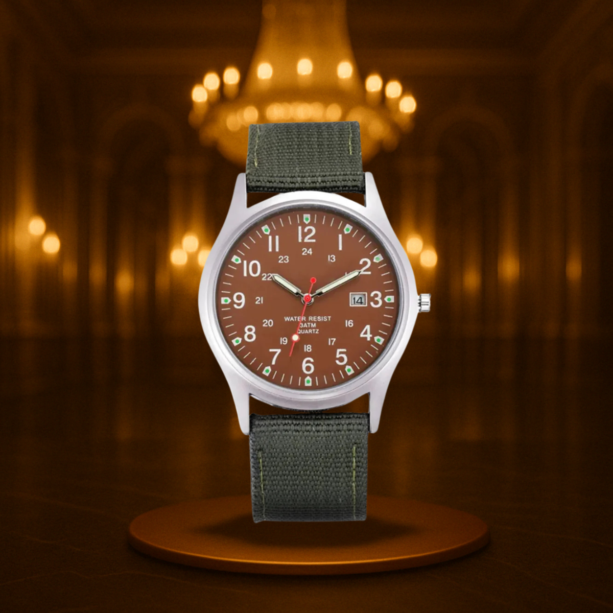 Military-Inspired Casual Wristwatch for Men