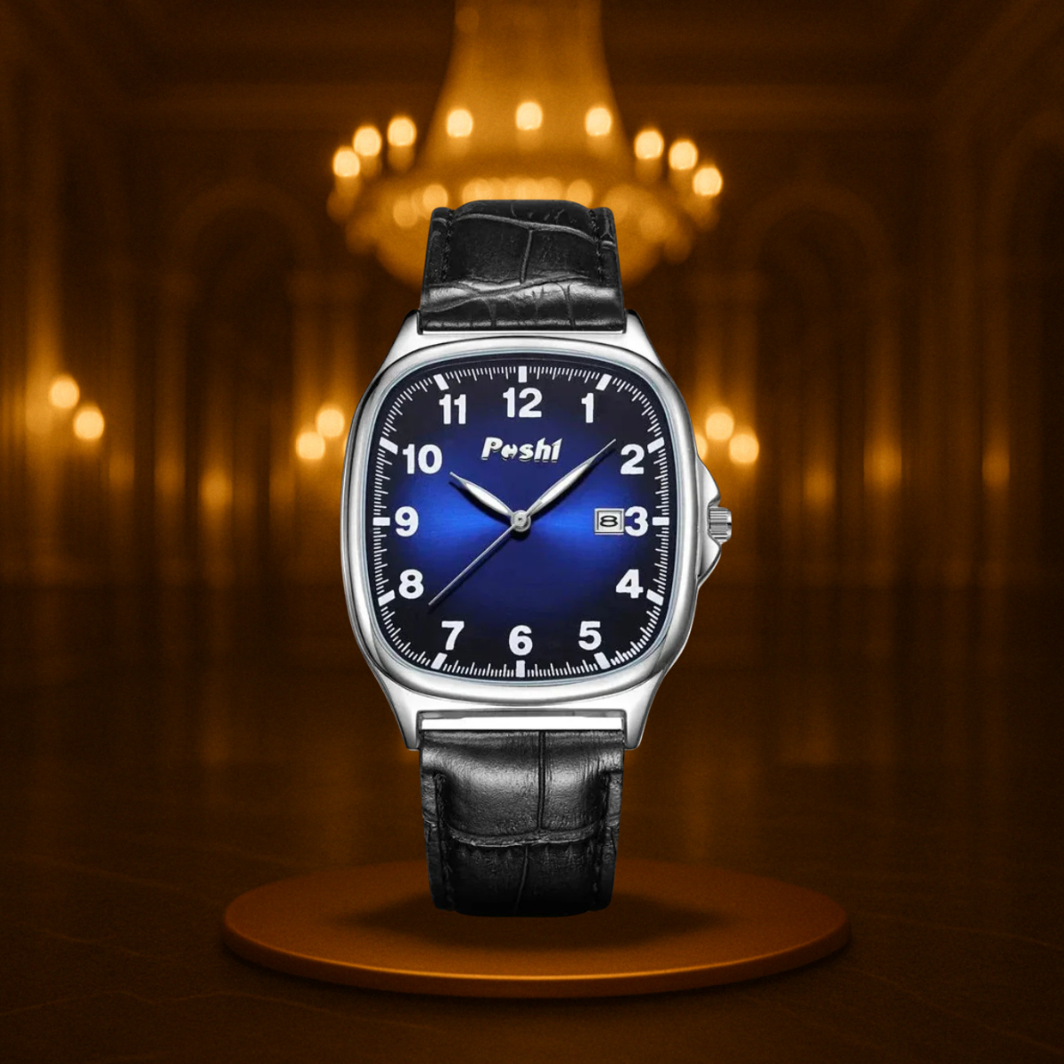 Minimalistic Leather Band Quartz Watch for Men