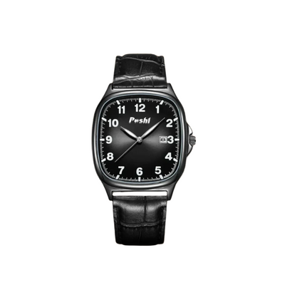 Minimalistic Leather Band Quartz Watch for Men