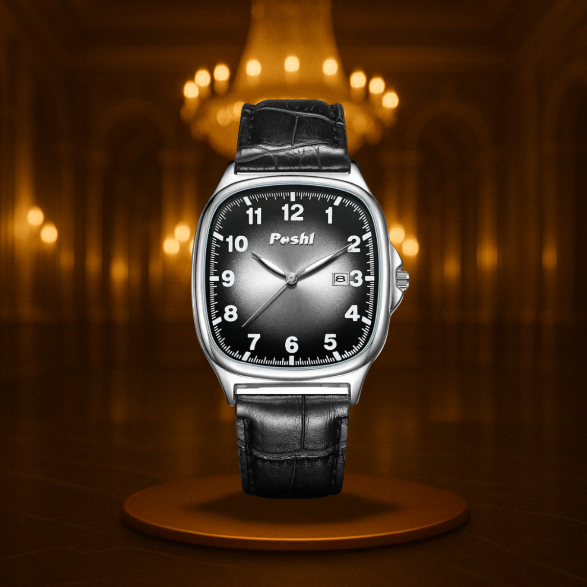 Minimalistic Leather Band Quartz Watch for Men