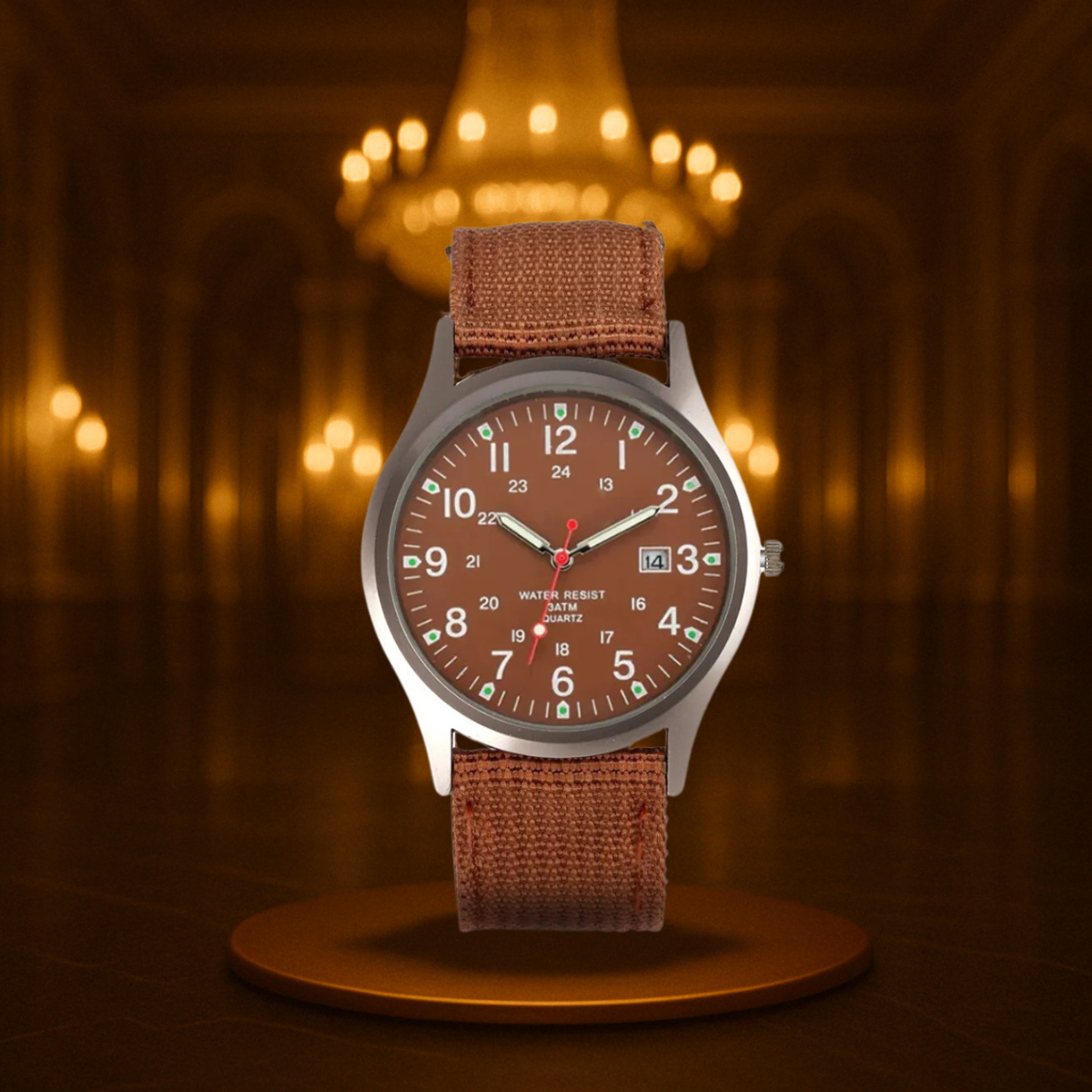 Military-Inspired Casual Wristwatch for Men