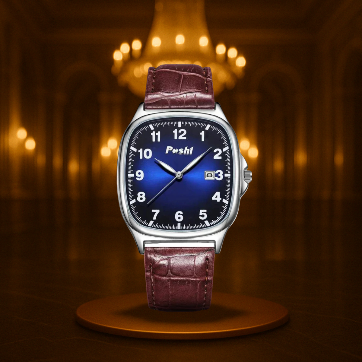 Minimalistic Leather Band Quartz Watch for Men
