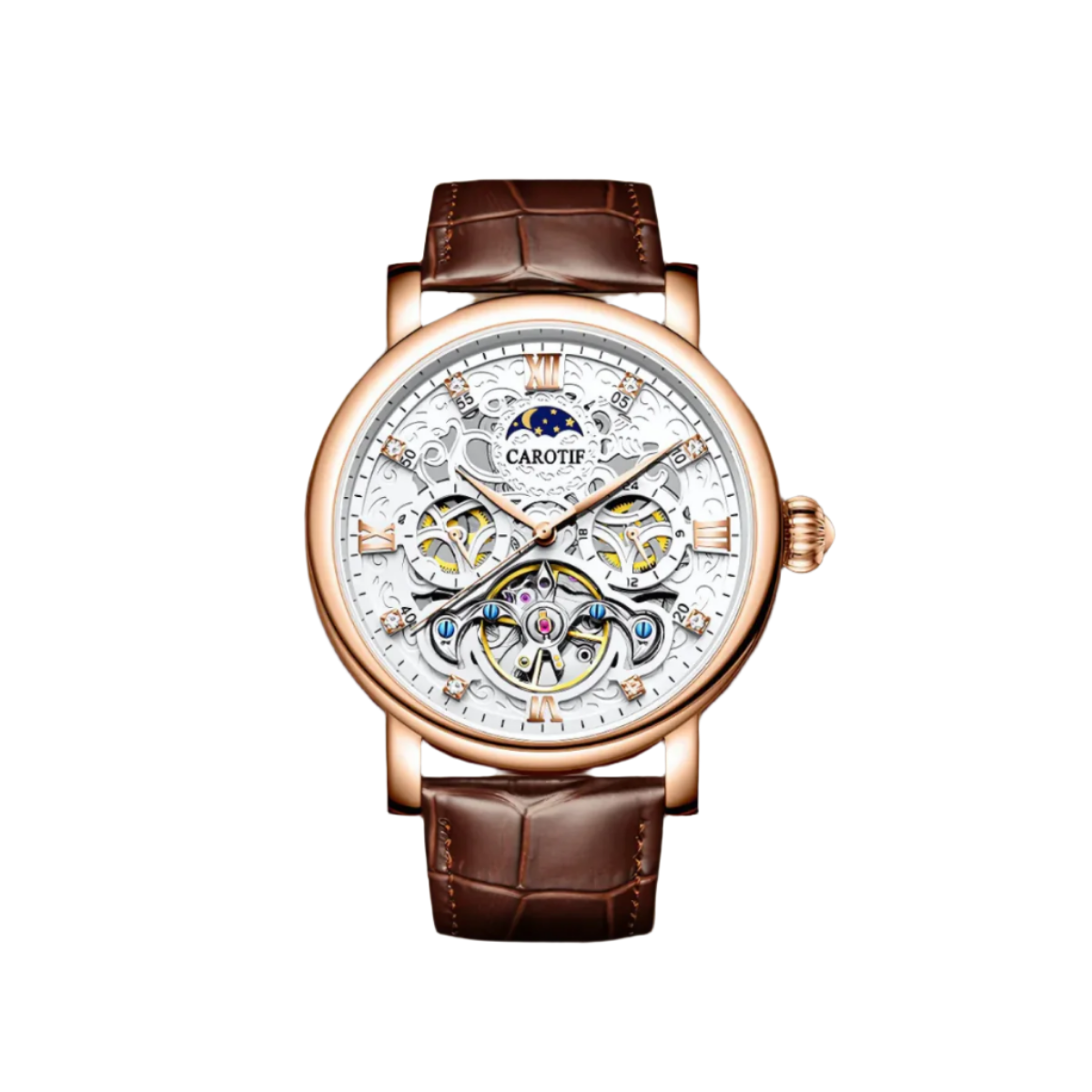 Business Leather Band Mechanical Automatic Watch