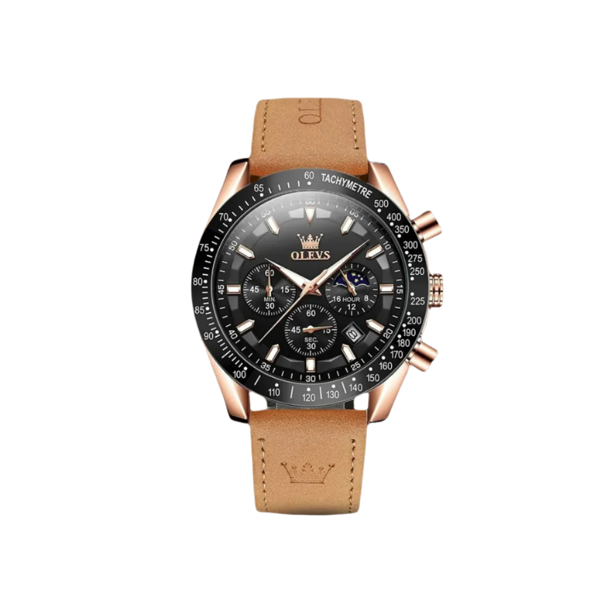 Classic Leather Quartz Watch for Men