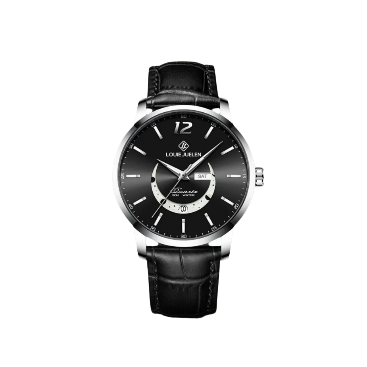 Classic Luminous Moonphase Watch for Men