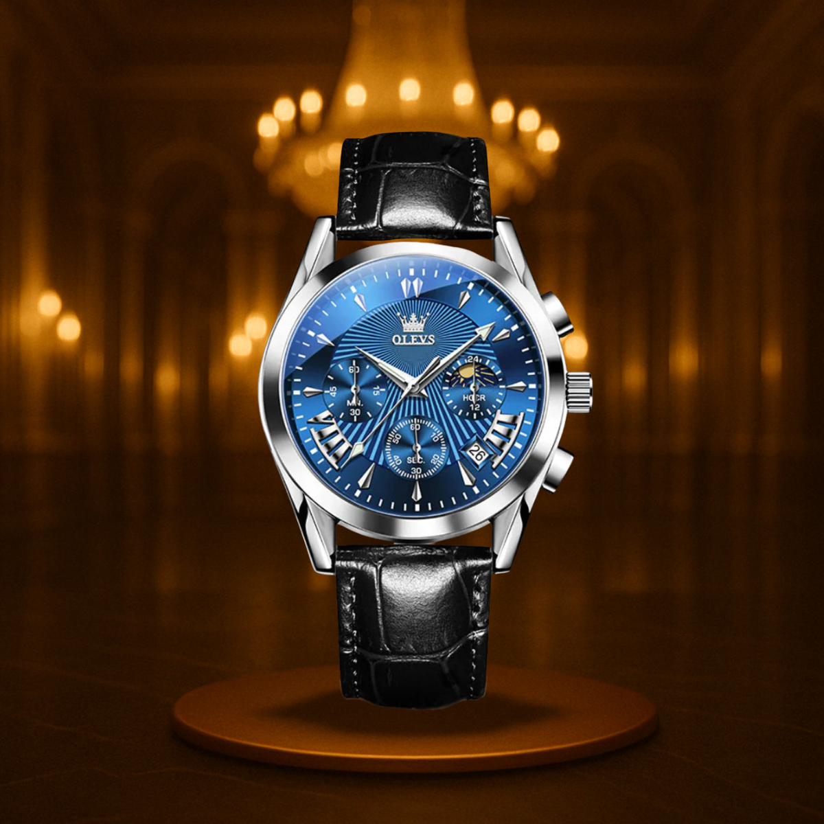 Quartz Leather Band Watch
