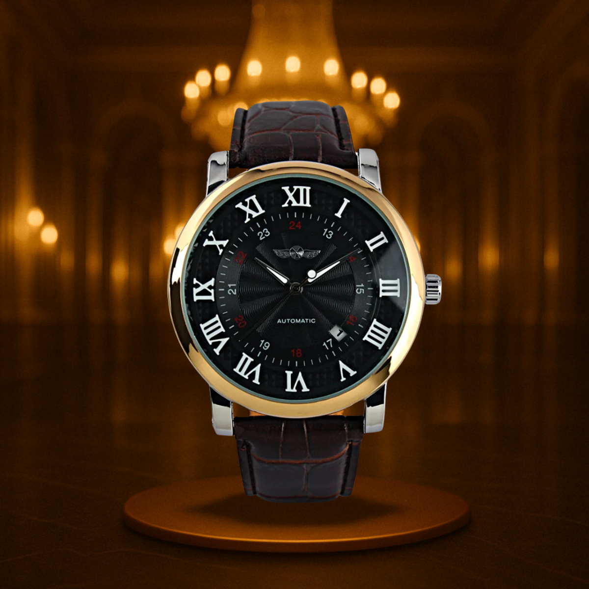 Timeless Full Automatic Leather Watch