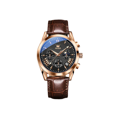 Quartz Leather Band Watch