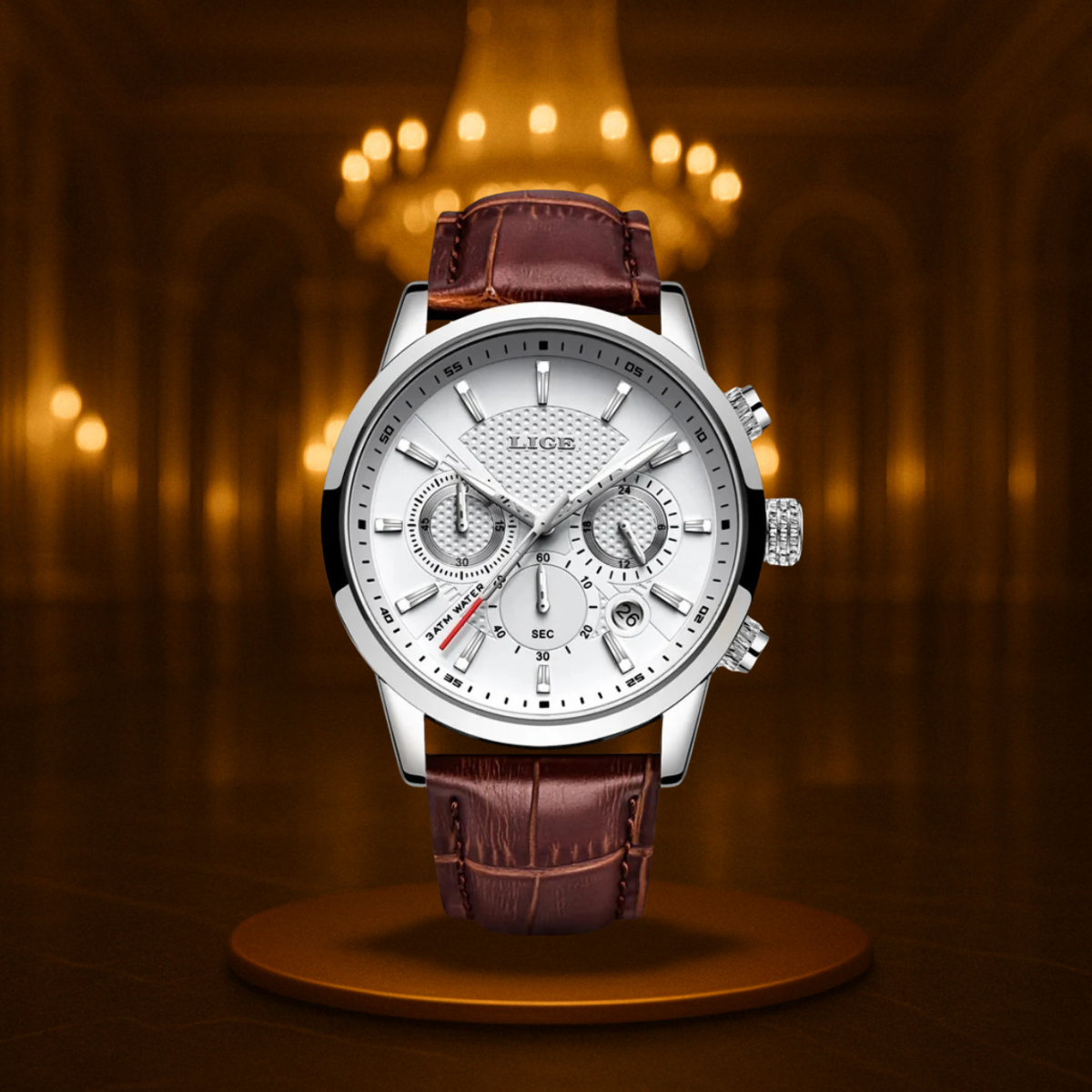 Timeless Military Leather Watch