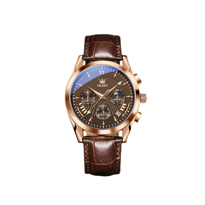 Quartz Leather Band Watch