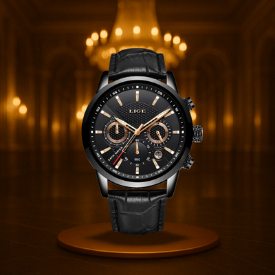 Timeless Military Leather Watch