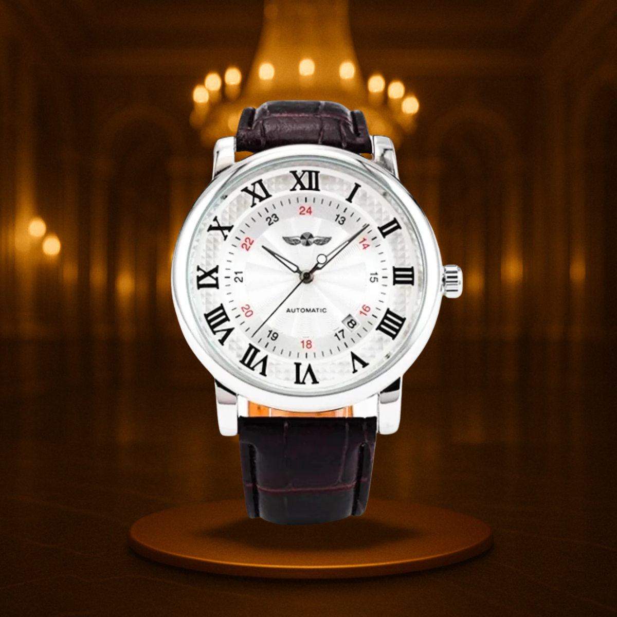 Timeless Full Automatic Leather Watch