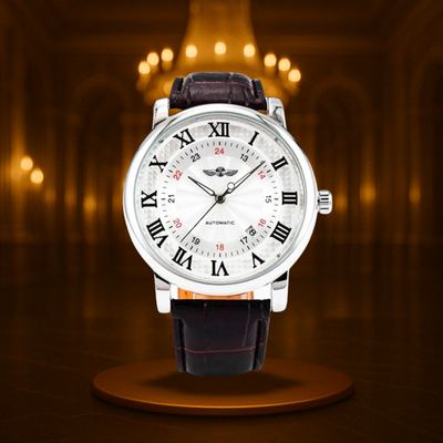Timeless Full Automatic Leather Watch