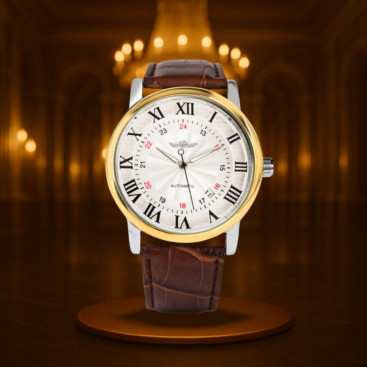 Timeless Full Automatic Leather Watch