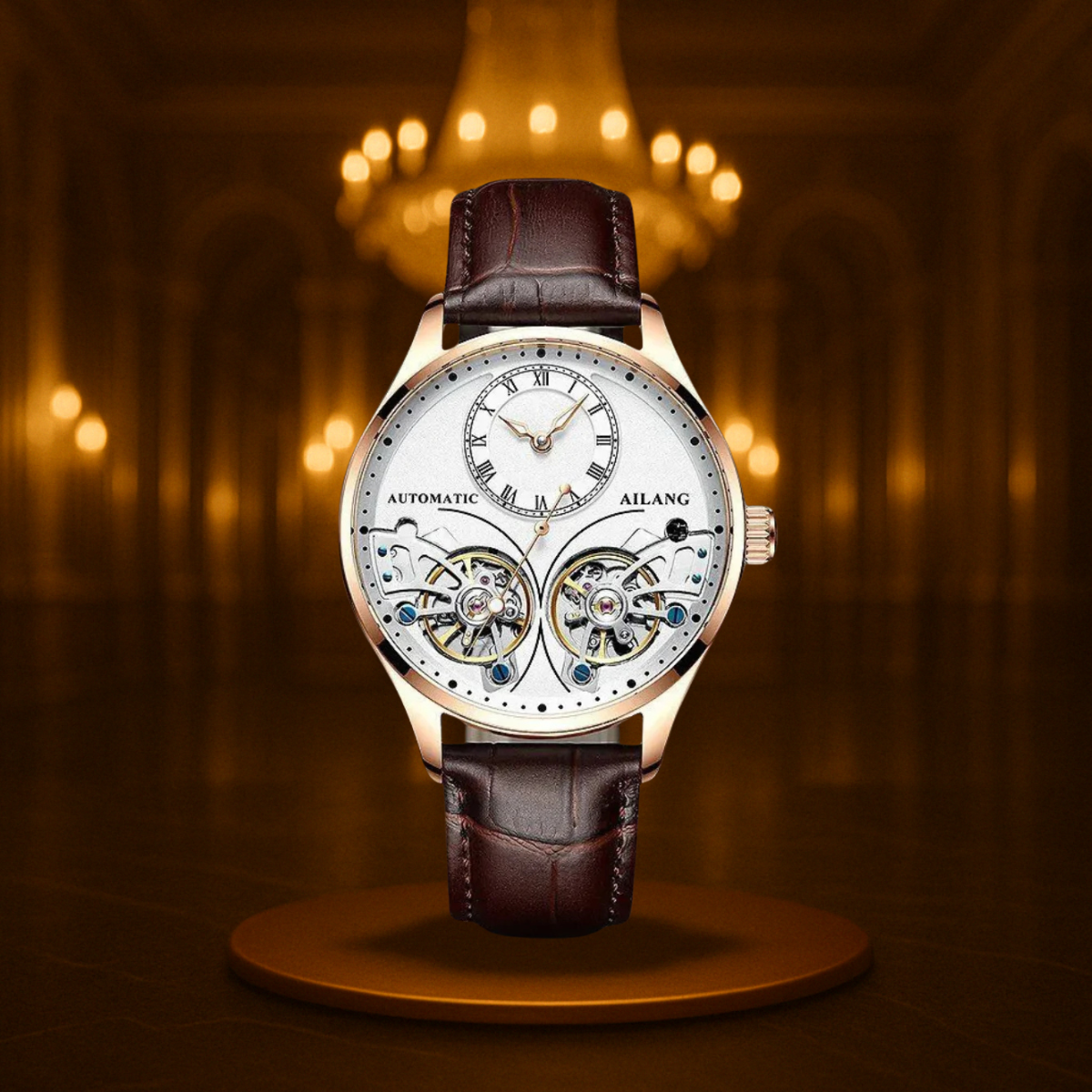 Double Tourbillon Luminous Mechanical Watch