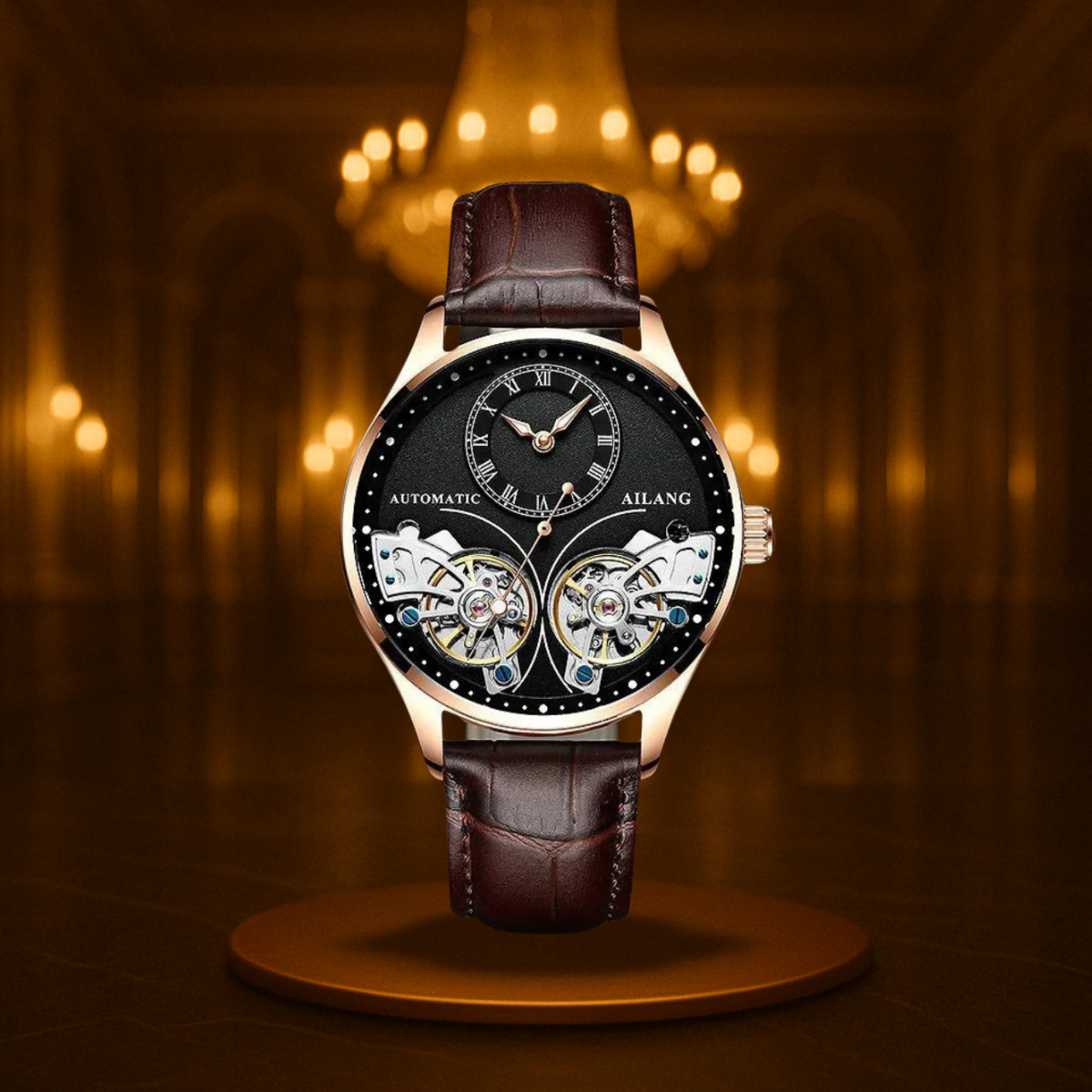 Double Tourbillon Luminous Mechanical Watch