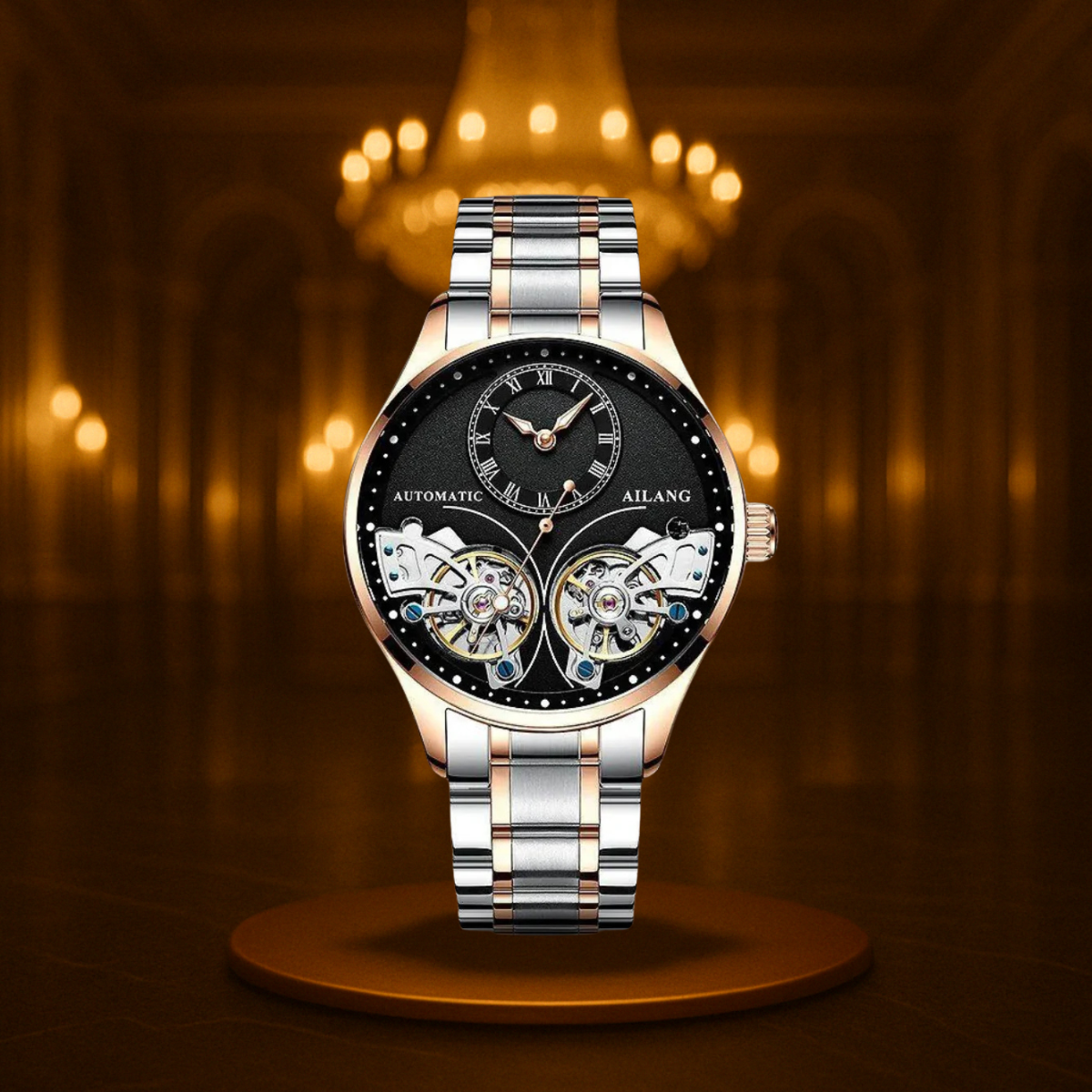 Double Tourbillon Luminous Mechanical Watch