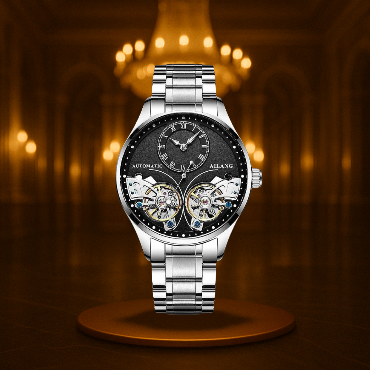 Double Tourbillon Luminous Mechanical Watch