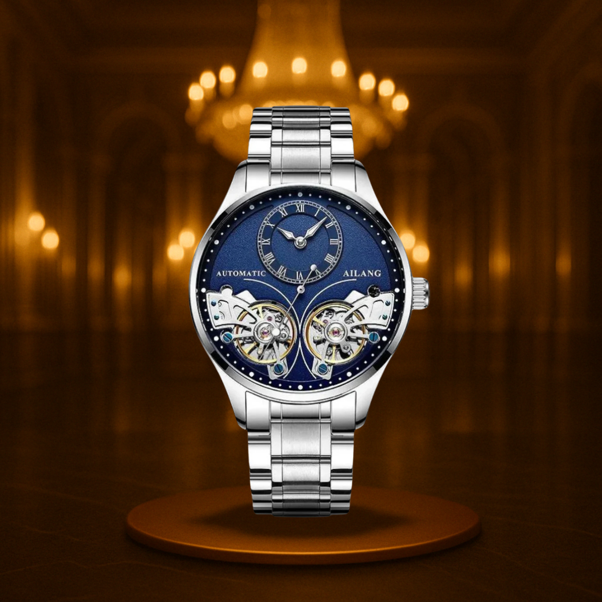 Double Tourbillon Luminous Mechanical Watch