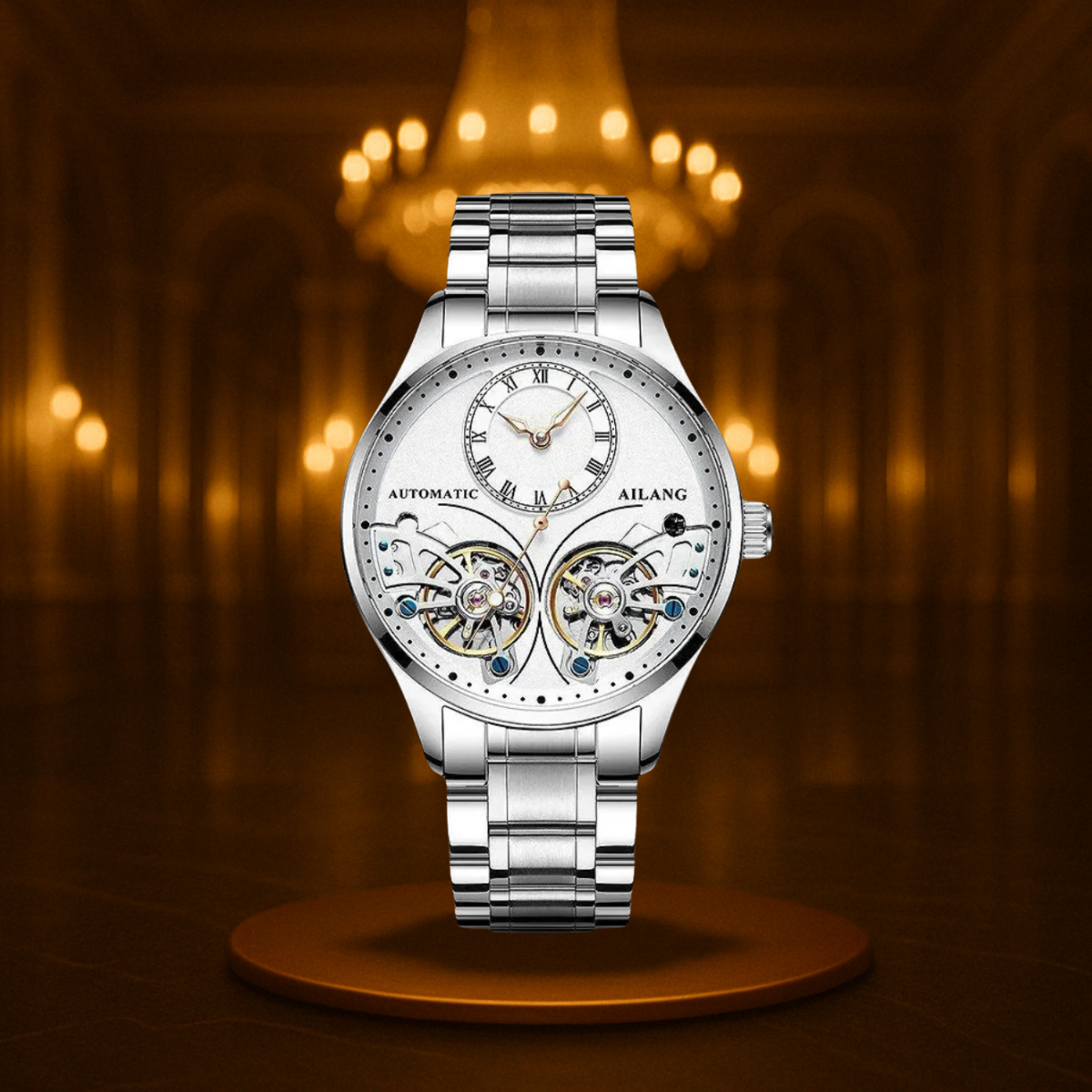 Double Tourbillon Luminous Mechanical Watch