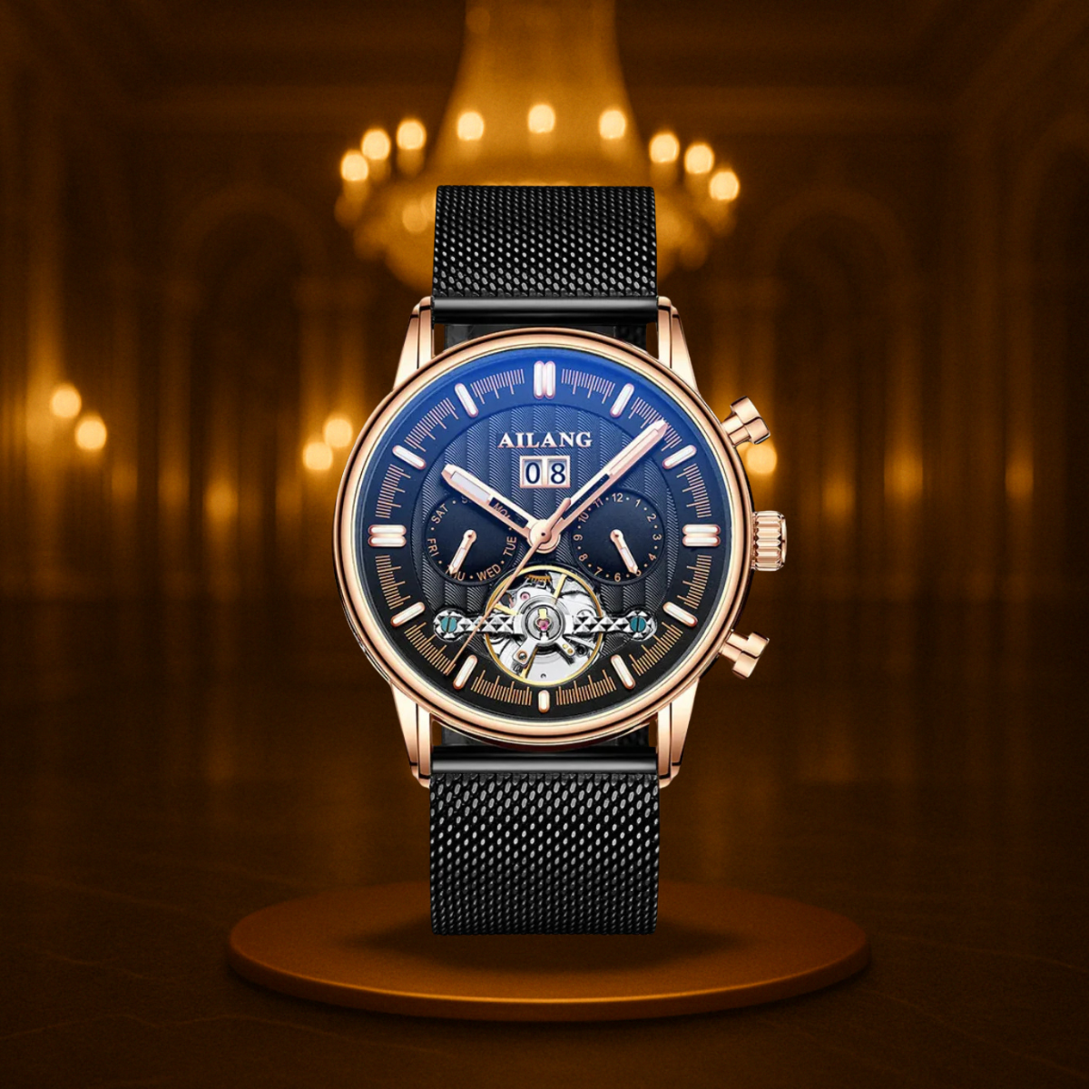 Vintage Tourbillon Watch for Men