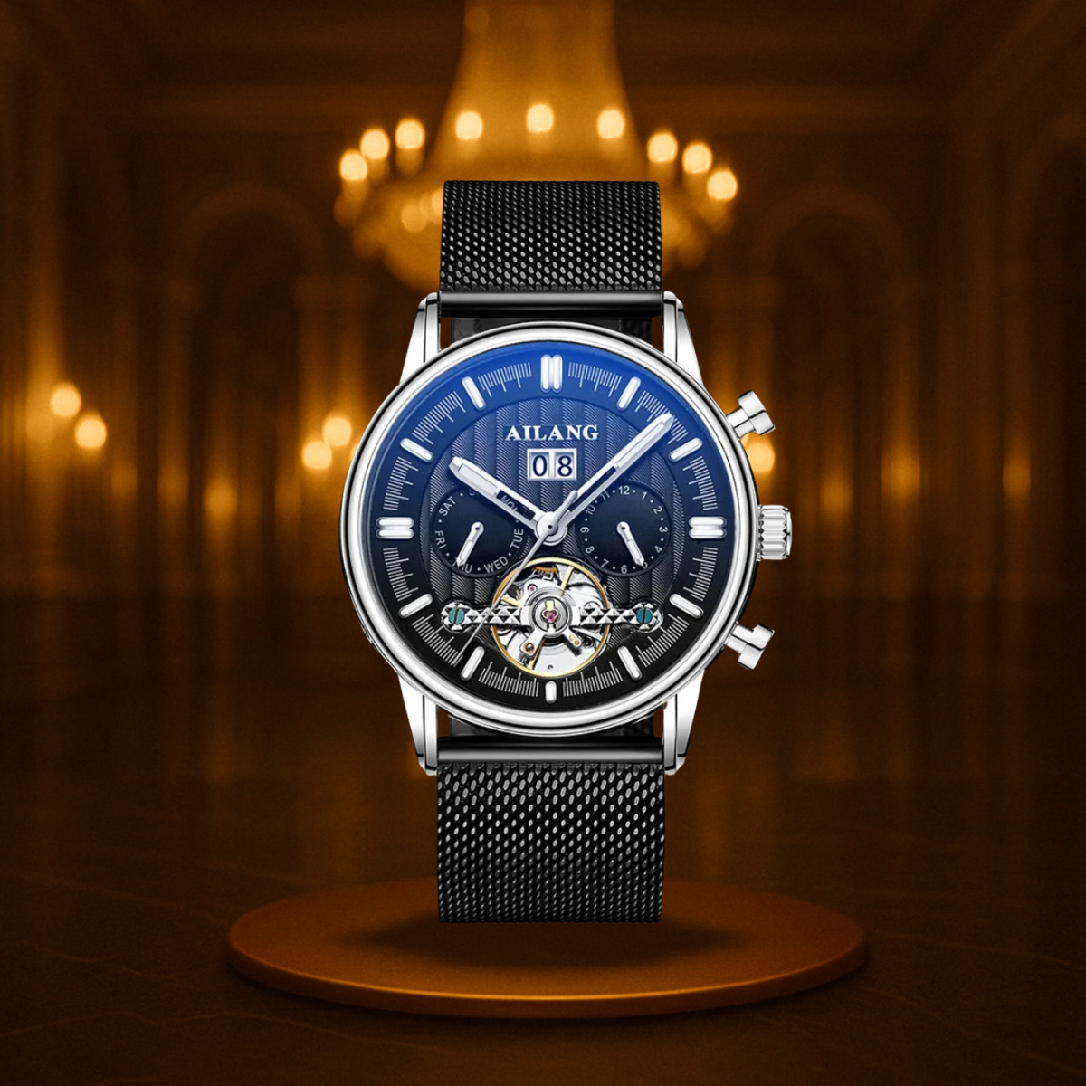 Vintage Tourbillon Watch for Men