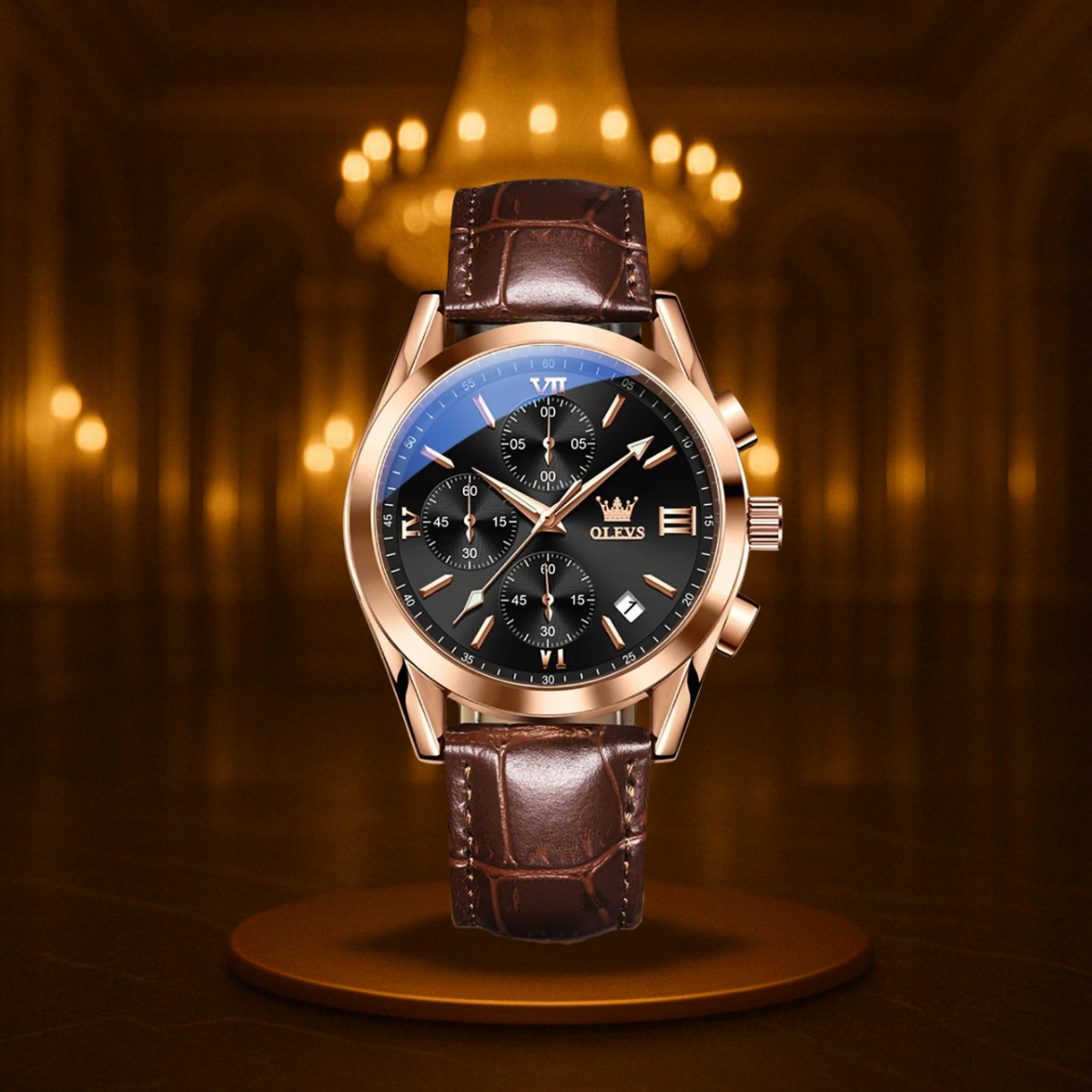 Classic Quartz Luminous Chronograph Watch
