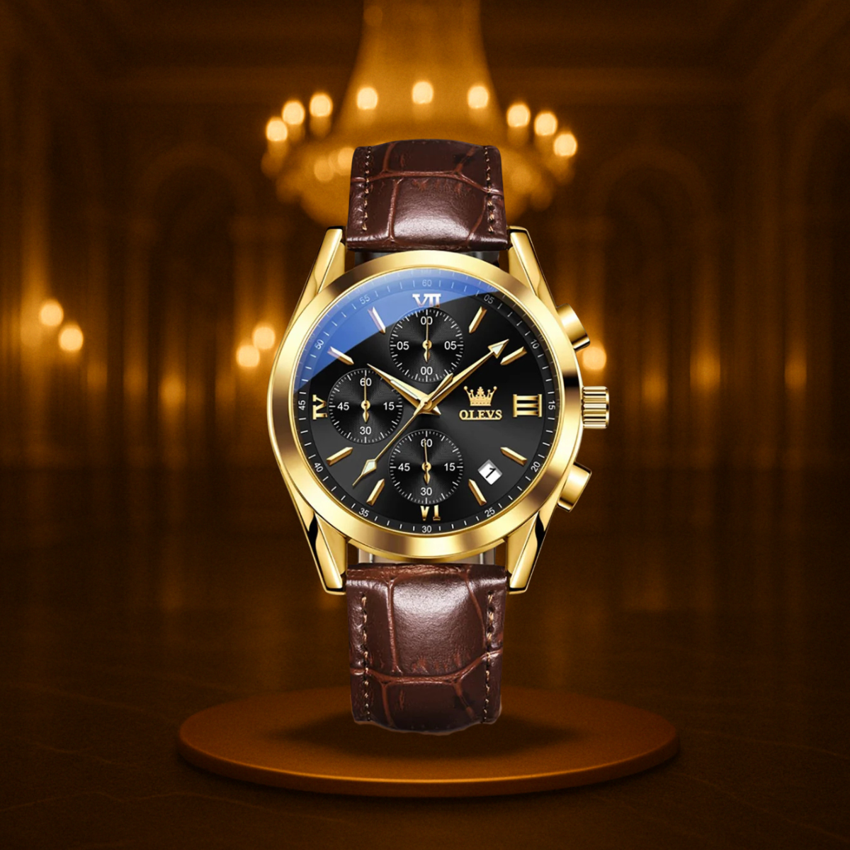 Classic Quartz Luminous Chronograph Watch