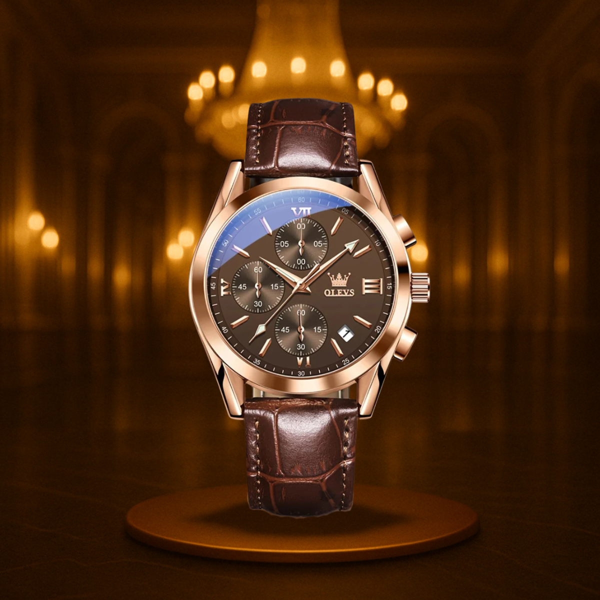 Classic Quartz Luminous Chronograph Watch