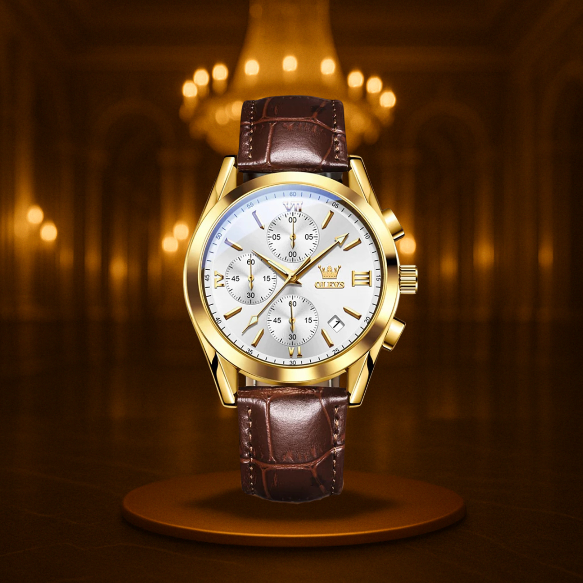 Classic Quartz Luminous Chronograph Watch