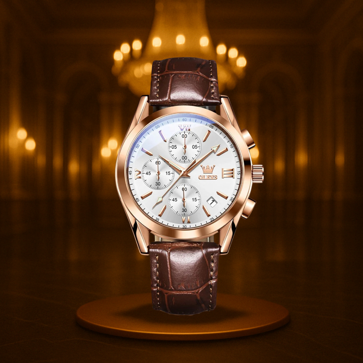 Classic Quartz Luminous Chronograph Watch
