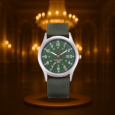 Military-Inspired Casual Wristwatch for Men
