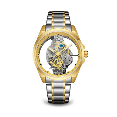 Modern Motor Head Lone Wolf - Wild Gold Edition Men's Watch