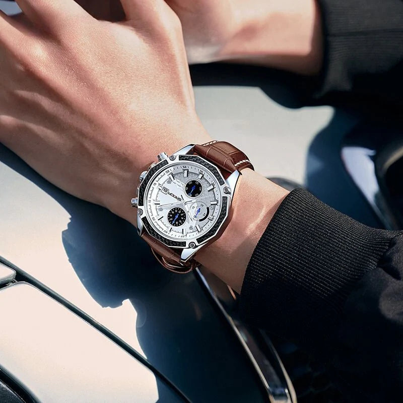 Men's Casual Chronograph Racer's Watch
