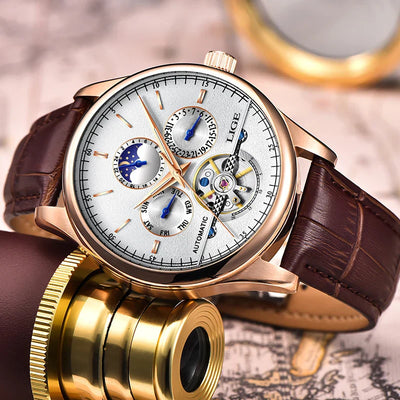 Modern Automatic Mechanical Tourbillion Men's Watch