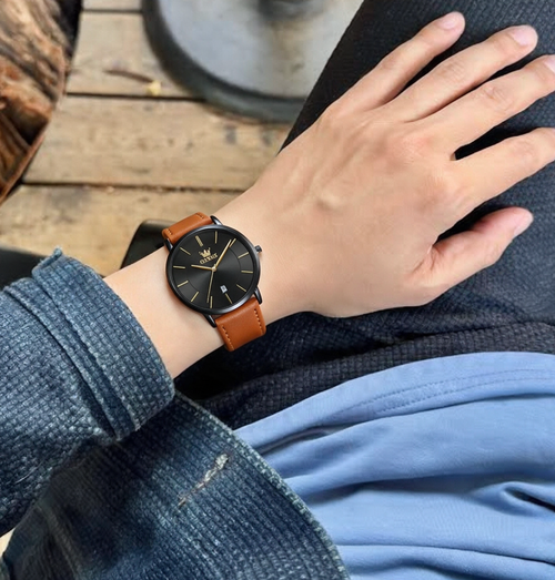 Customer photo of Benedicts Julien – Men's Leather Watch