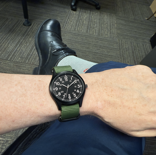 Customer photo of Benedicts Otis – Men's Field Watch, Nylon Strap