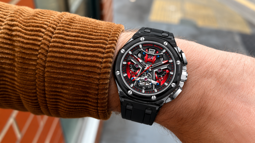 Customer photo of Benedicts Orion – Men's Skeleton Watch