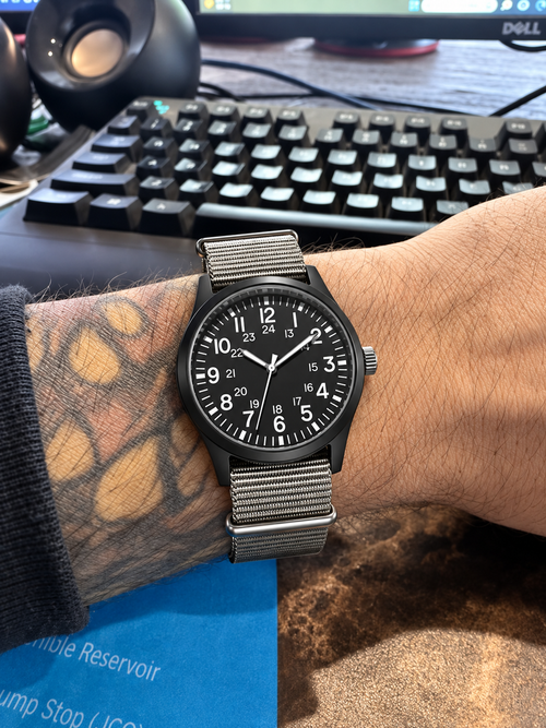Customer photo of Benedicts Otis – Men's Field Watch, Nylon Strap