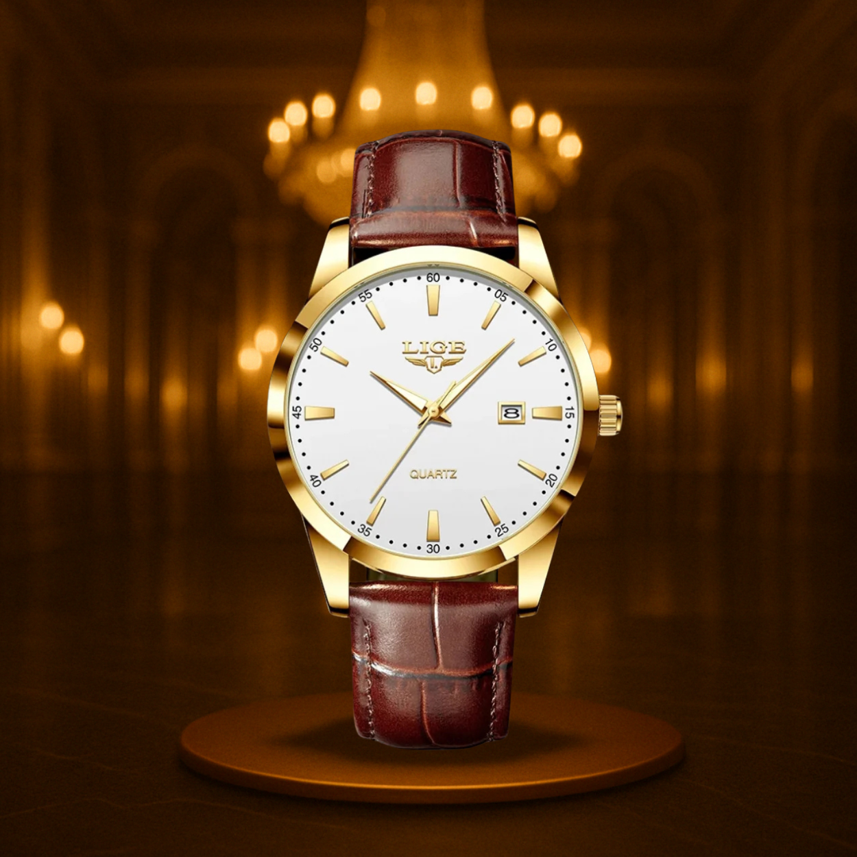 Modern Men's Military Leather Watch