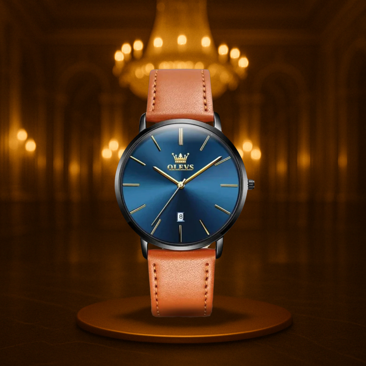 Classic Leather Band Watch