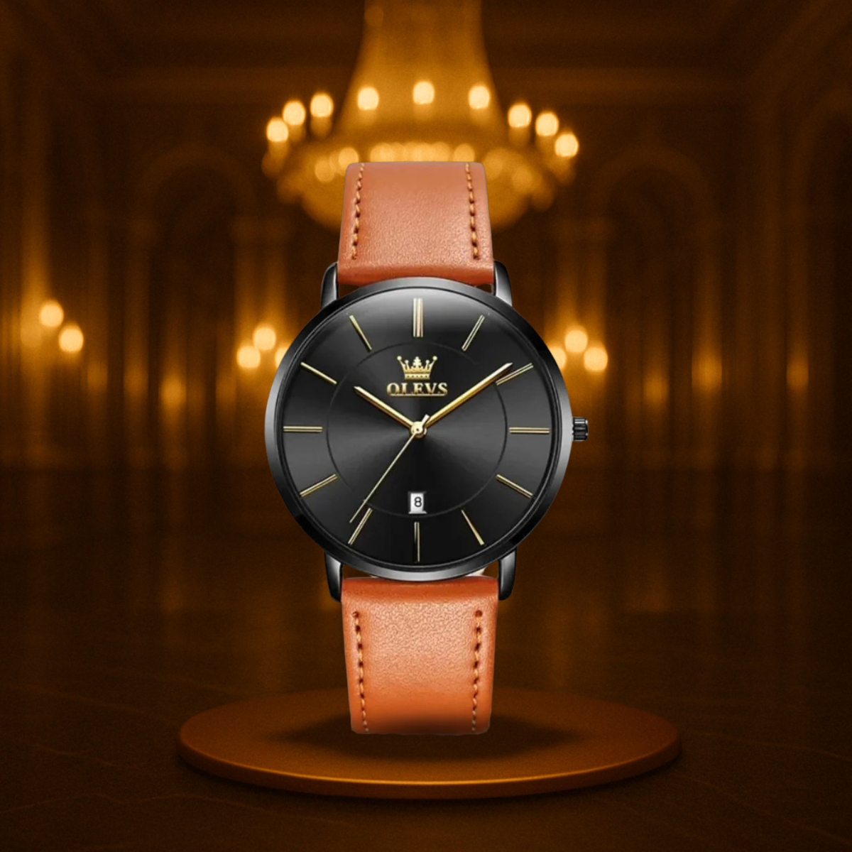 Classic Leather Band Watch