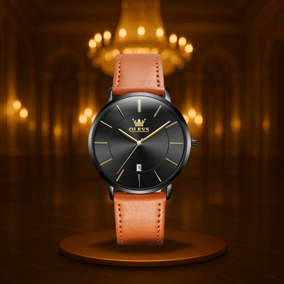 Classic Leather Band Watch