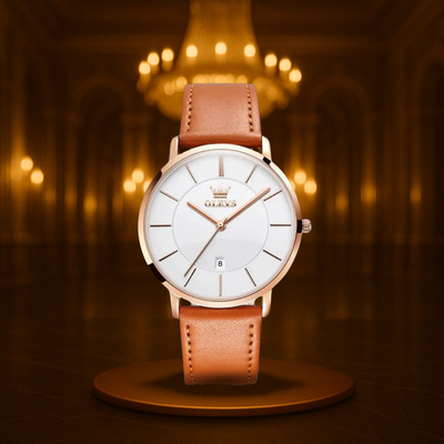 Classic Leather Band Watch