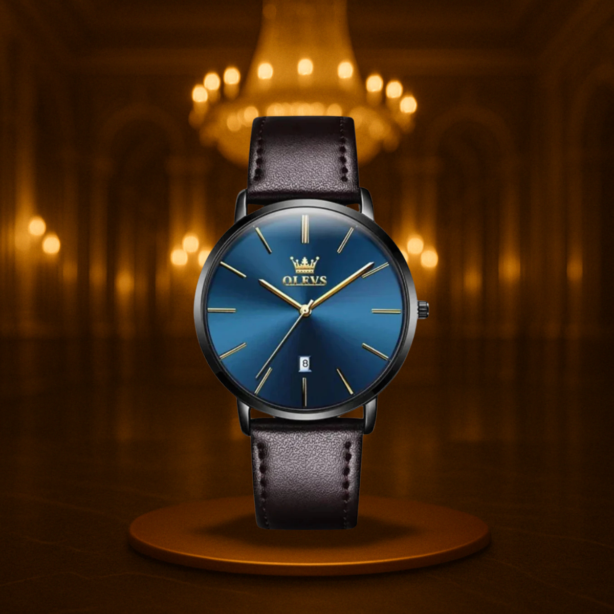 Classic Leather Band Watch